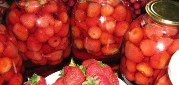 Клубника на зиму без стерилизации