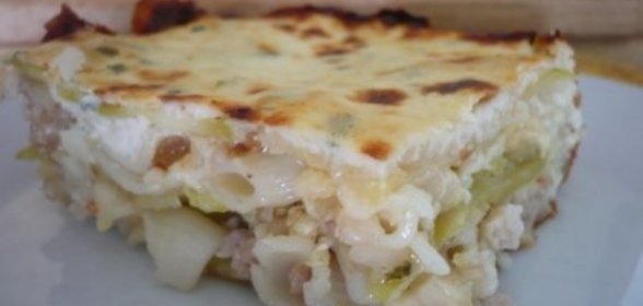 «Лазанья» по-флотски с кабачком