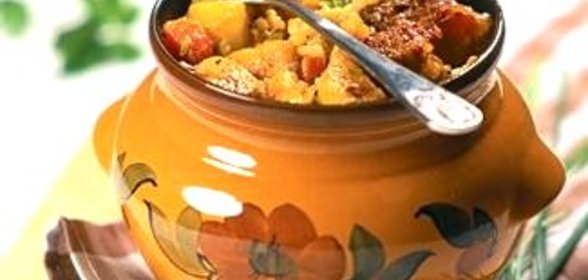 Картошка в горшочках в микроволновке