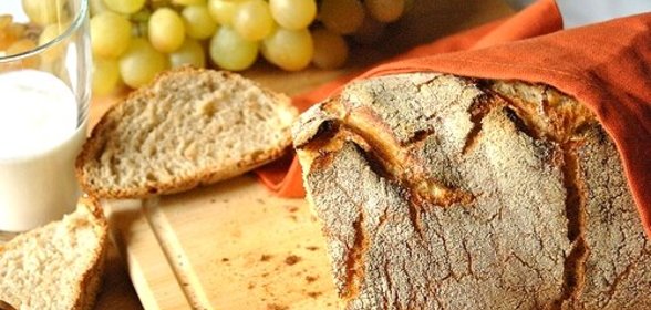 Хлеб на кефире без дрожжей