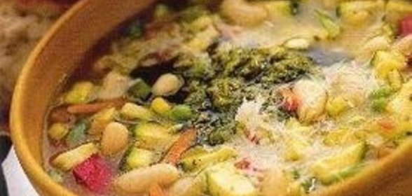 Горшочек с белой фасолью и песто