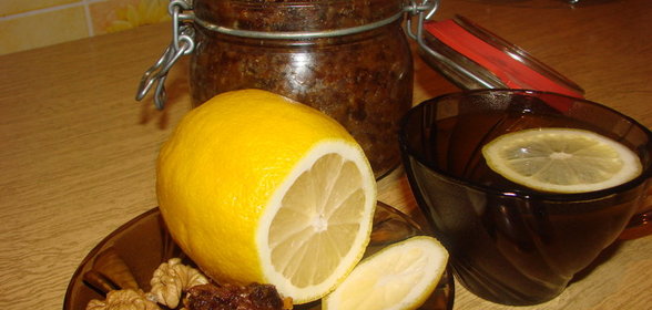 десерт КУЧЕРМЕГ (КУрага,ЧЕРнослив,МЕд,Грецкие орехи)