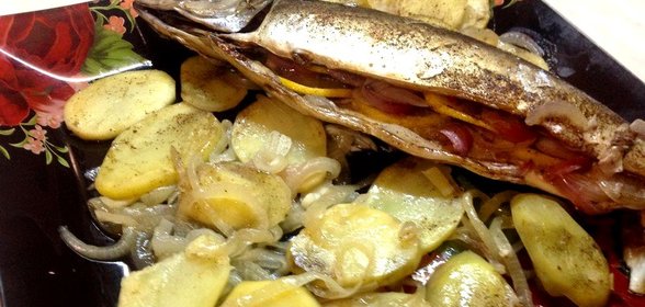 Запеченная скумбрия
