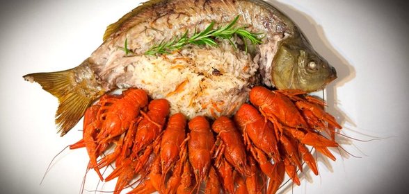 Карп с квашеной капустой