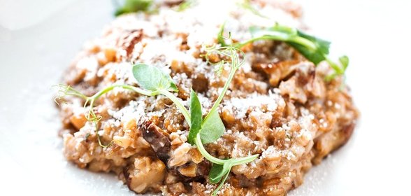 Полба с белыми грибами