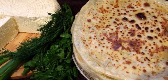 Хычины с сыром и картофелем