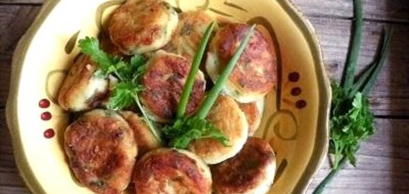 Картофельные зразы с зеленью