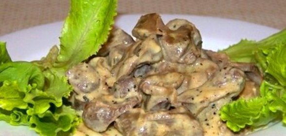 Печень в сметане в мультиварке
