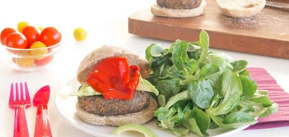 Вегетарианские бургеры с грибами