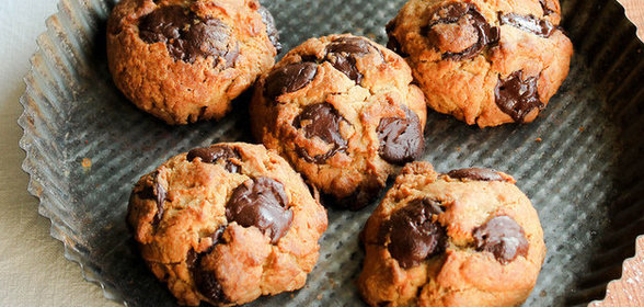 Печенье с арахисовым маслом и горьким шоколадом