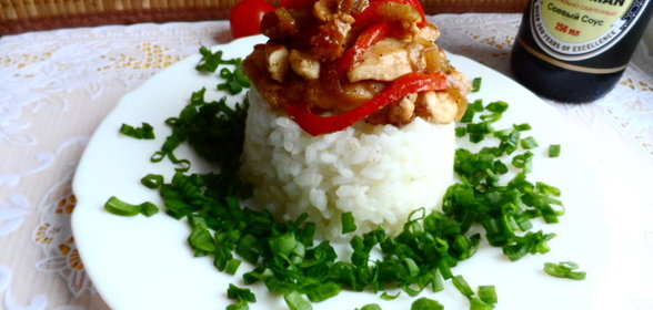 Куриная грудка с соевым соусом