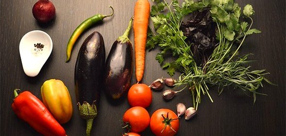 Аджапсандали из баклажанов