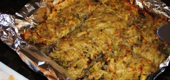 Картофельно-грибная запеканка