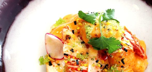 Креветки в соусе кимчи