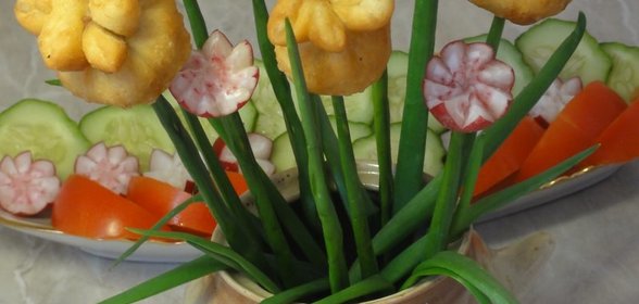 Тюльпаны с мясом