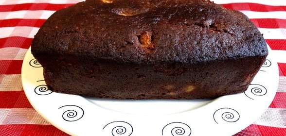 Кекс с персиками