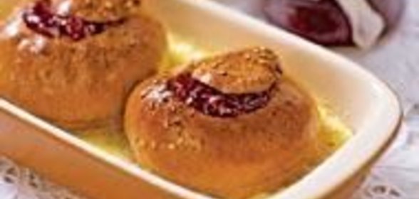 Булочки с джемом в яичном соусе