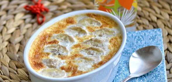 Камбоджийский банановый рисовый пудинг