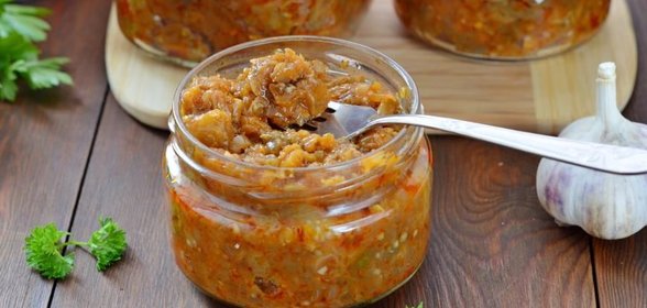 Икра из печеных баклажанов