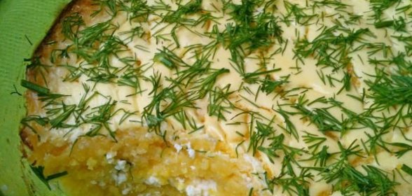 Запеканка кукурузная с творогом