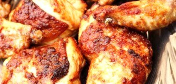 Курица на гриле в соусе из инжира