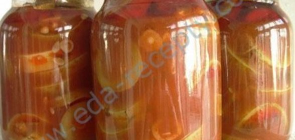 Салат зимние заготовки Кабачки в томатном соусе