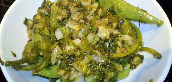 Перец овощной зелёный сильно острый