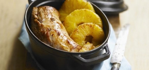 Филе миньон с ананасом