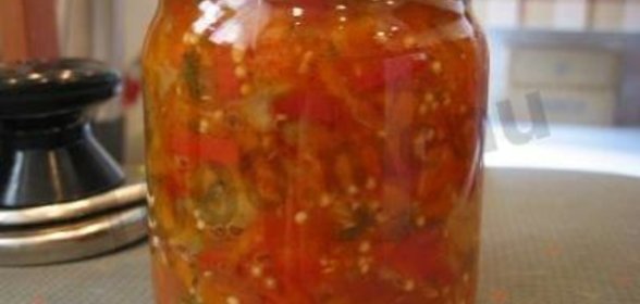 Овощной салат соте из баклажанов на зиму