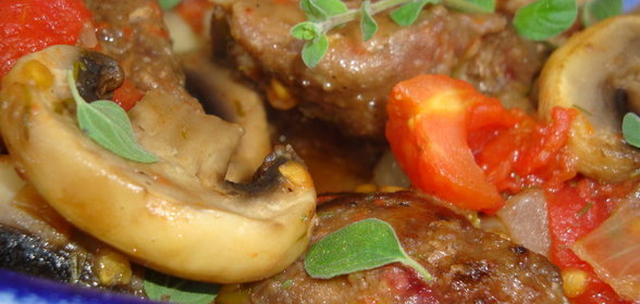 Куриная печень по-французки