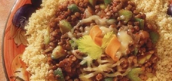 Кус-кус с чечевицей