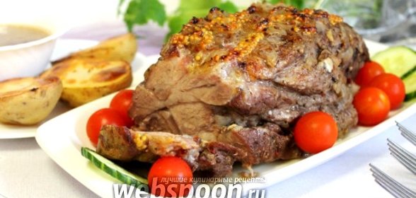 Свиная шейка в луковом маринаде в духовке
