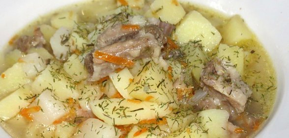 Тушеная картошка с бараниной