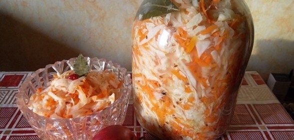 Капуста белокочанная квашеная (трёхдневка)
