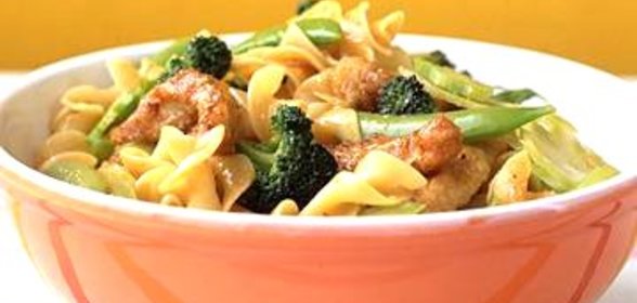 Азиатская лапша со свининой