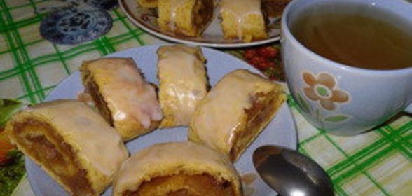 Морковные рулетики с вареньем