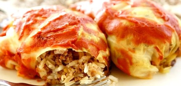 Голубцы с мясом и рисом