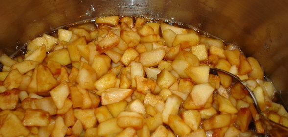 Заготовка из яблок для пирога