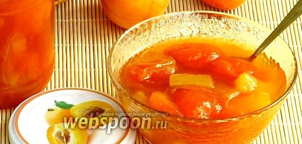Абрикосовое варенье с кусочками ананаса