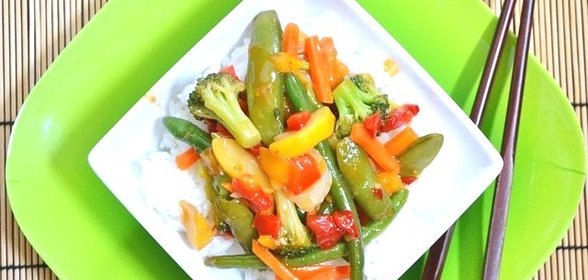 Кисло-сладкий овощной стир-фрай