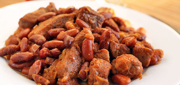 Свинина с фасолью