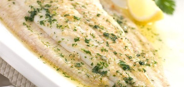 Морской язык со сливочным маслом