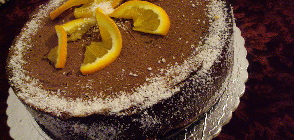 Торт Апельсиновый ШОК (постный)