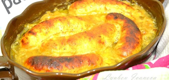 Белая колбаса в пиве