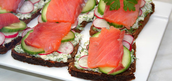 Датский рыбный сэндвич