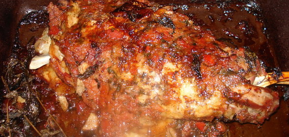 Нога молодой жены одного старого и глупого барана, то бишь баранья ножка в маринаде