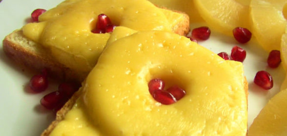 Бутерброды с ананасами и сыром