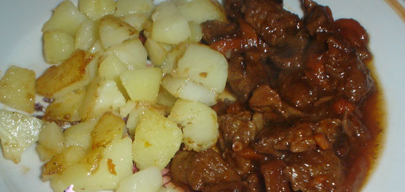 Баранина в кисло-сладком соусе