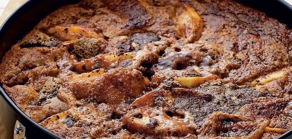 Яблочный пирог с шоколадом