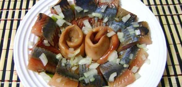 Сельдь в горчичном маринаде